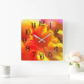 Tulpenglut Vierkante Klok (Huis)