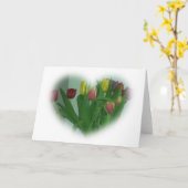 Tulpenhart Kaart (Gele Bloem)