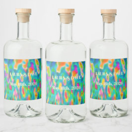 Tulpenindrukken Likeurfles Etiket