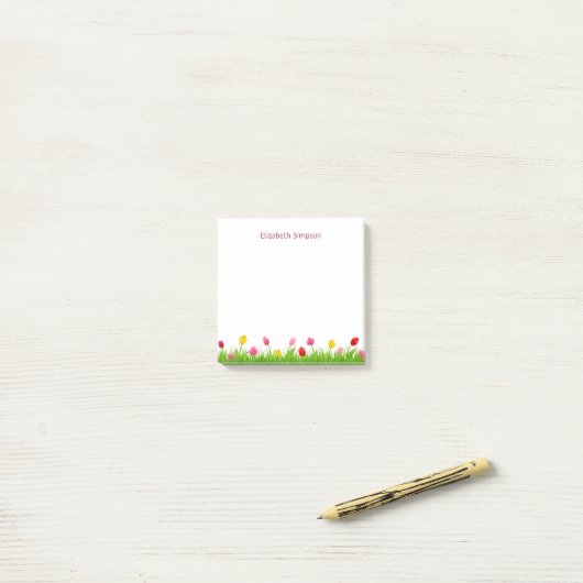 Tulpennotities Post-it® Notes (Op bureau)