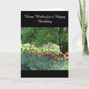 Tulpenperk Verjaardagswens Kaart