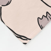 Tulpentuin in roze fleece deken (Hoek)