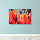 Tulpenveld – Abstracte bloemintensiteit Canvas Afdruk (Insitu (Houten vloer))