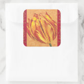 Tulpkracht I Vierkante Sticker (Tas)