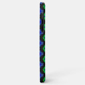 Tulps Artdeco in Retrostijl groen zwart Case-Mate iPhone Case (Achterkant/links)