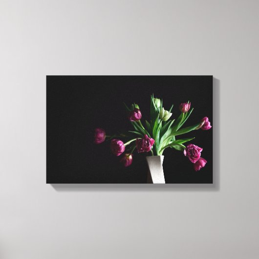 Tulps met schilderkunst canvas afdruk (Voorkant)