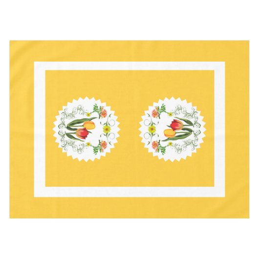  Tulps Tablecloth Tafelkleed (Voorkant (Horizontaal))
