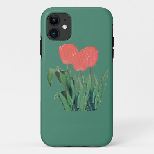 Tulps Three-Red Case-Mate iPhone Case (Achterkant)