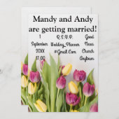 Tulps Wedding Kaart (Voorkant / Achterkant)