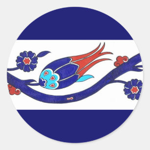 tulpsticker ronde sticker