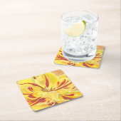 Tulpstroom II Vierkante Kartonnen Onderzetter (Insitu)