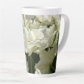 Tulpt het witte latte mok (Rechterhoek)