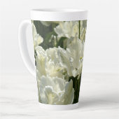 Tulpt het witte latte mok (Linkerhoek)