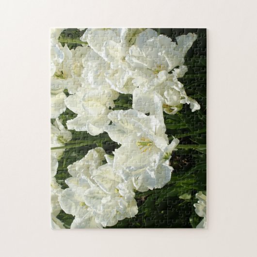 Tulpt het witte legpuzzel (Verticaal)