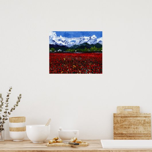 Tulpveld Poster (Keuken)