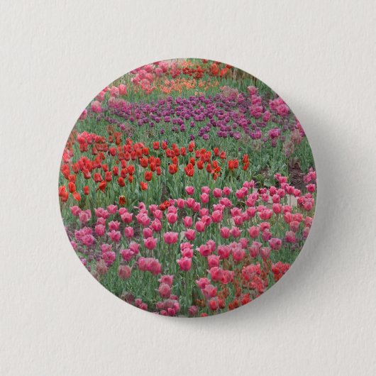 Tulpveld Ronde Button 5,7 Cm (Voorkant)