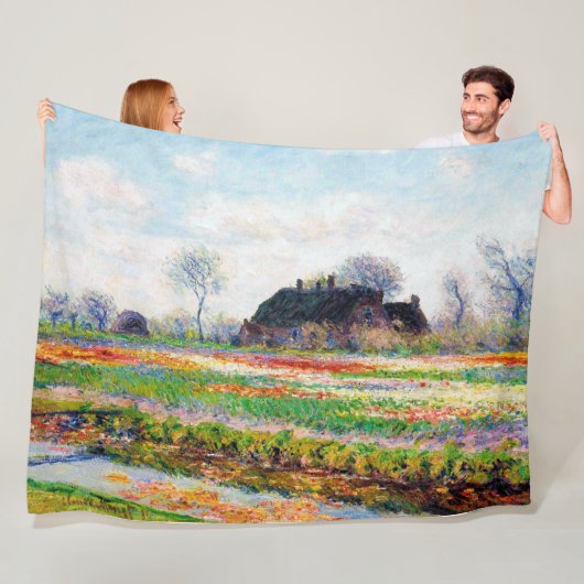 Tulpvelden in Nederland, Monet Fleece Deken (In situ)