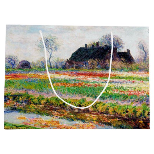 Tulpvelden in Nederland, Monet Large Gift Groot Cadeauzakje (Achterkant)