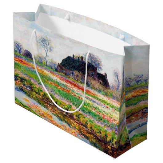 Tulpvelden in Nederland, Monet Large Gift Groot Cadeauzakje (Achterkant Gekanteld)