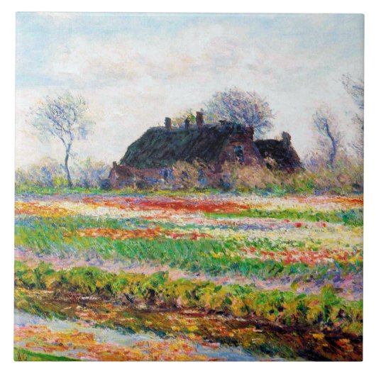 Tulpvelden in Nederland, Monet Tegeltje (Voorkant)