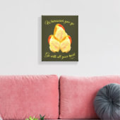 Tulpventilator gaat met uw hart Inspirerend Canvas Afdruk (Insitu (Woonkamer))