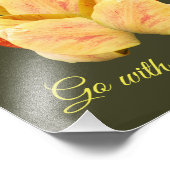 Tulpventilator gaat met uw hart Inspirerend Foto Afdruk (Hoek)