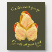 Tulpventilator gaat met uw hart Inspirerend Fotoplaat (Voorkant)