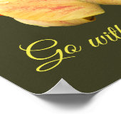 Tulpventilator gaat met uw hart Inspirerend Poster (Hoek)