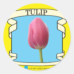 Tulpzaadpakket Ronde Sticker