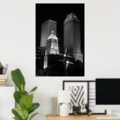 Tulsa After Dark black and white, 2010 Poster (Thuiskantoor)