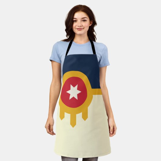 Tulsa City vlag Apron Schort (Gedragen)