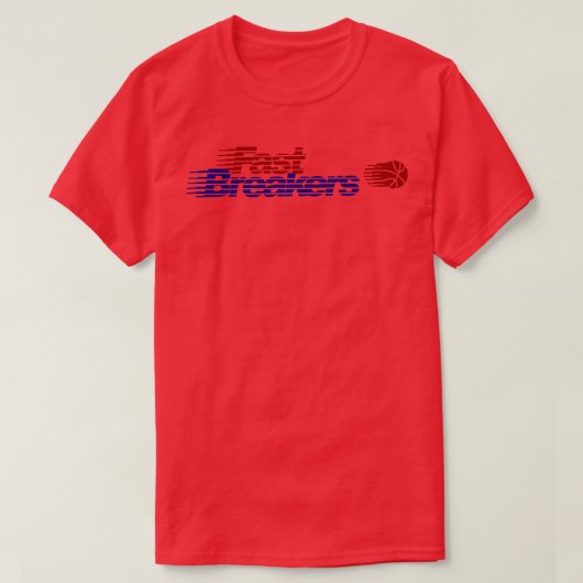  Tulsa Fast Breakers CBA Basketbal 1988 T-shirt (Design voorkant)