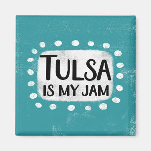 Tulsa is mijn Jam koelkastmagneet Magneet