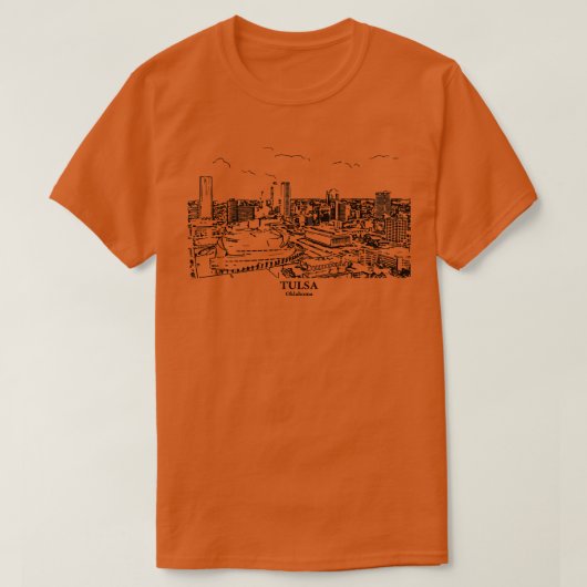 Tulsa Oklahoma 1 T-shirt (Design voorkant)