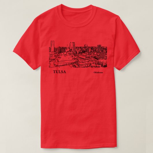 Tulsa Oklahoma 5 T-shirt (Design voorkant)
