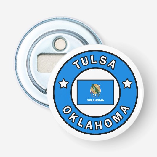 Tulsa Oklahoma Button Flesopener (Voorkant)