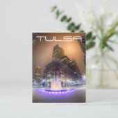 Tulsa Oklahoma in de binnenstad Briefkaart (Staand voorkant)
