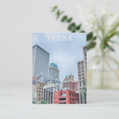 Tulsa Oklahoma in de binnenstad Briefkaart (Staand voorkant)