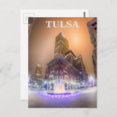 tulsa oklahoma in het centrum briefkaart (Voorkant / Achterkant)
