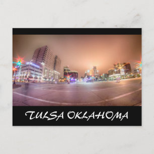 tulsa oklahoma in het centrum briefkaart