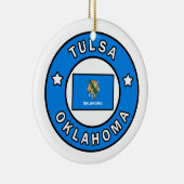 Tulsa Oklahoma Keramisch Ornament (Rechts)