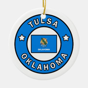 Tulsa Oklahoma Keramisch Ornament