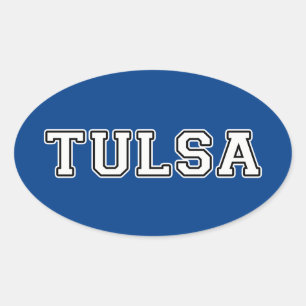 Tulsa Oklahoma Ovale Sticker