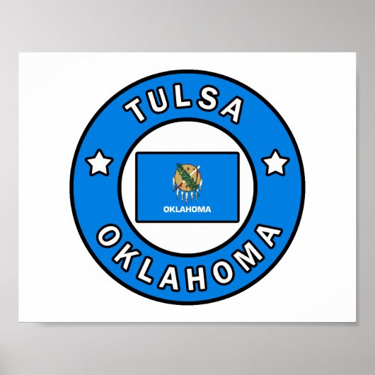 Tulsa Oklahoma Poster (Voorkant)