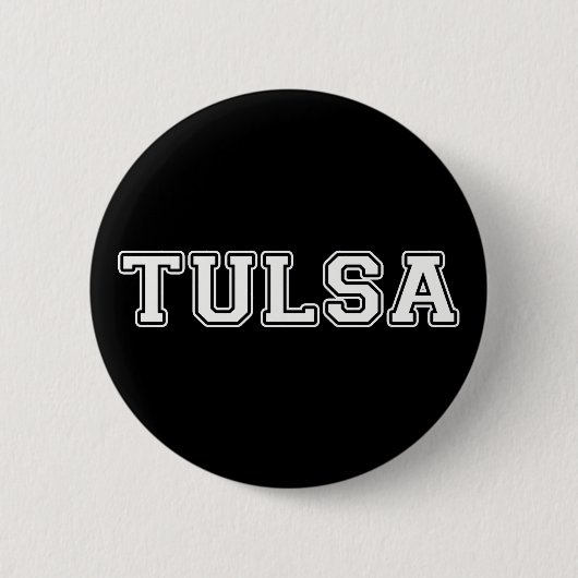 Tulsa Oklahoma Ronde Button 5,7 Cm (Voorkant)
