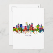 Tulsa Oklahoma Skyline Feestdagenkaart (Voorkant / Achterkant)