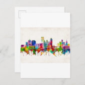 Tulsa Oklahoma Skyline Uitnodiging Briefkaart (Voorkant / Achterkant)