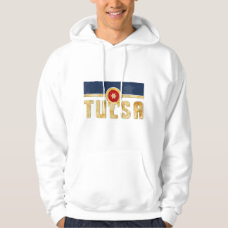 Tulsa Oklahoma  vlag met Tulsa Typografie Hoodie