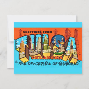 Tulsa Oklahoma Wenskaart Briefkaart