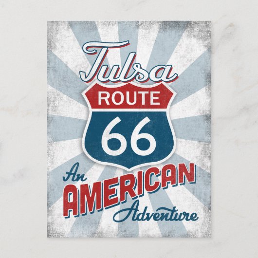 Tulsa Route 66 Amerika Oklahoma Briefkaart (Voorkant)